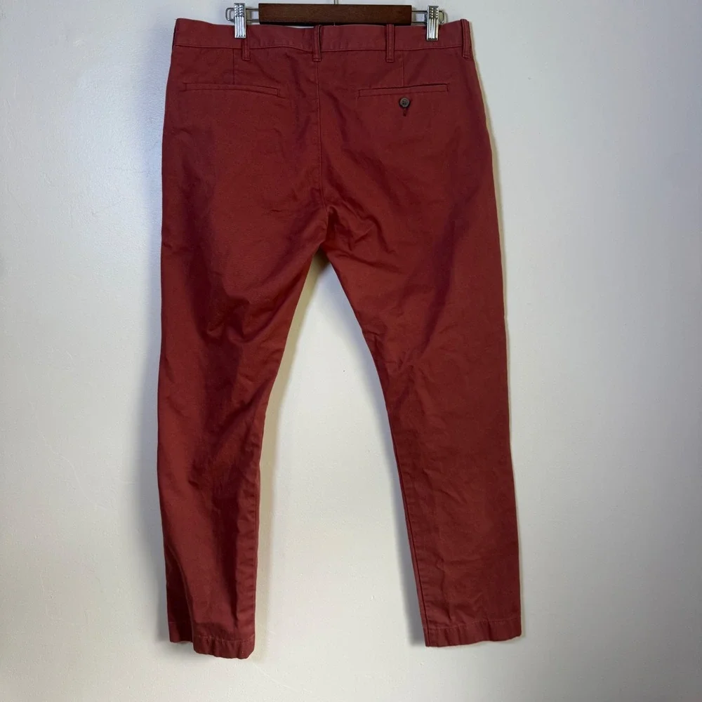 J.Crew Driggs Slim Fit Chino Pants Size 34x32 Burnt Orange